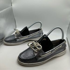 Coach Richelle Topsider Boat Shoes Glitter Women's Size 5.5 B (fits Bigger 6.5)